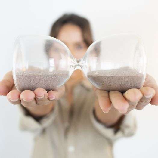 Hourglass Signifying Time In Your Hands
