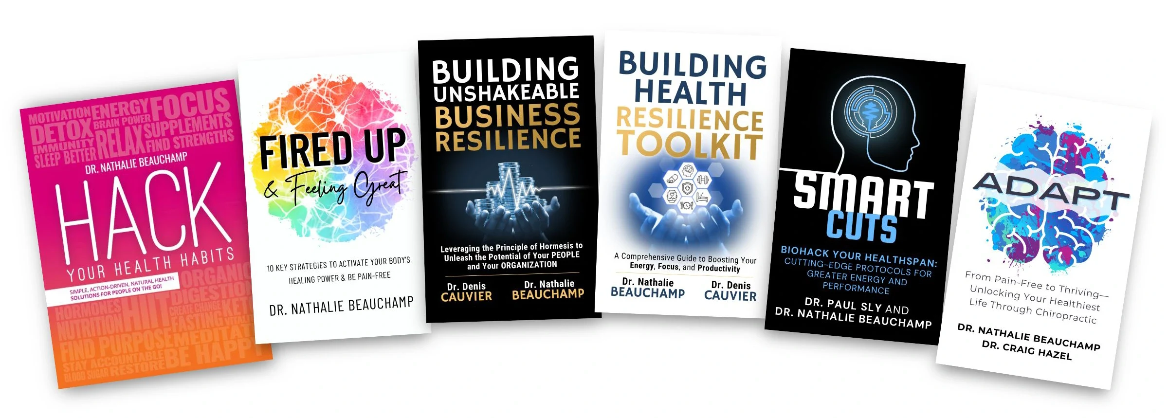 Dr. Nathalie's Books Fanned