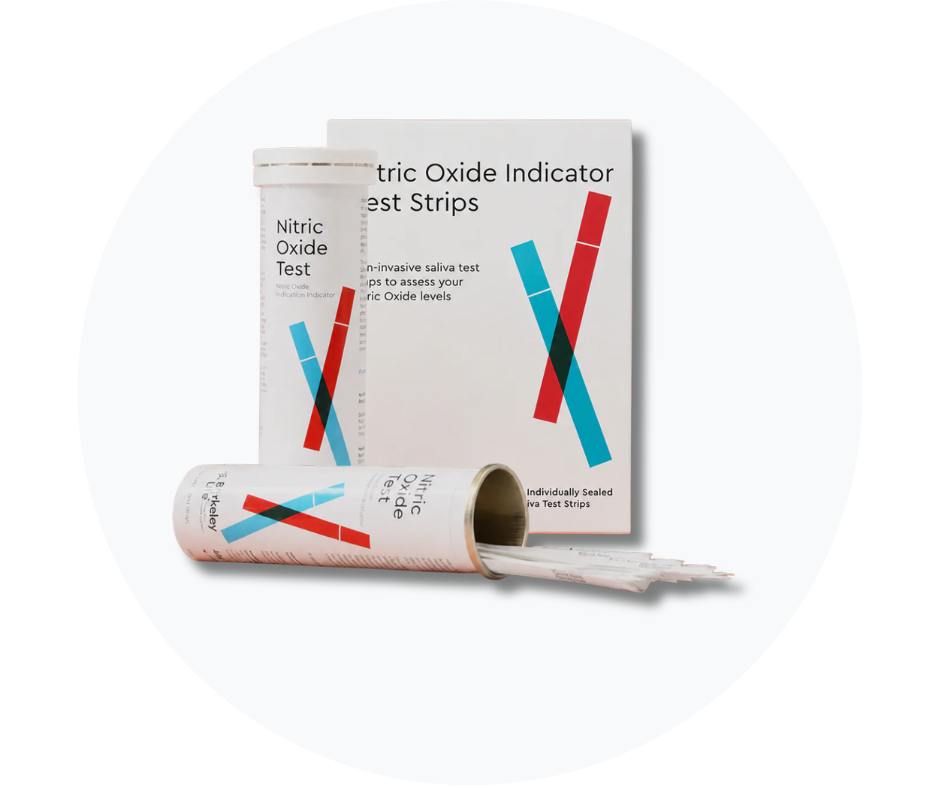 Dr. Nathalie recommends Nitric Oxide Test Strips.<br />
Quickly check Nitric Oxide levels with Berkeley Life's patented, non-invasive saliva test strips.